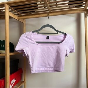 Lavender Crop Top